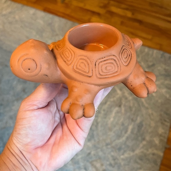 PartyLite Turtle and Frog Terracotta Tea Light Holders set of two - Picture 11 of 16